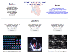 Tablet Screenshot of heartvasculartexas.com